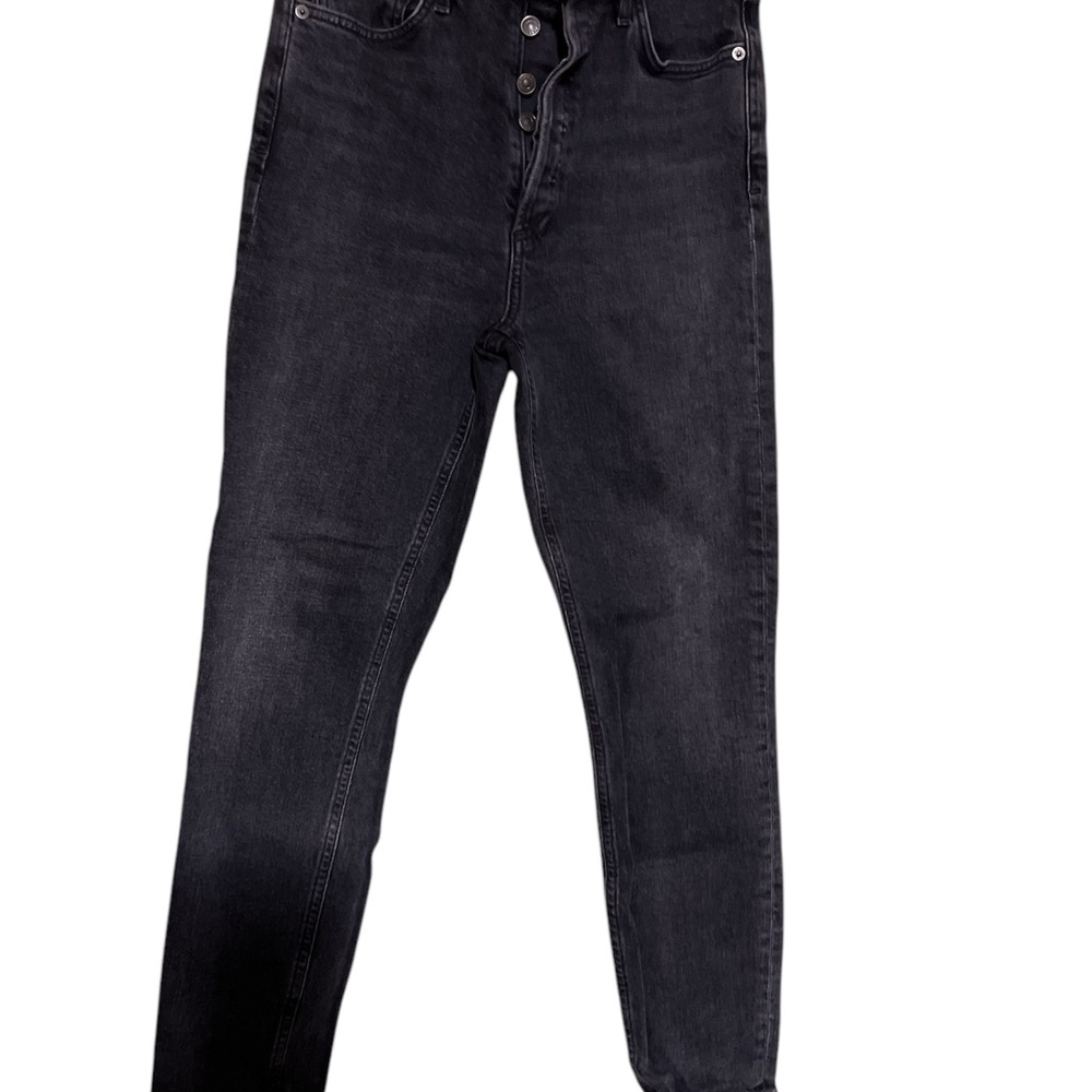 Agolde High Rise Black Jeans with Tapered Leg